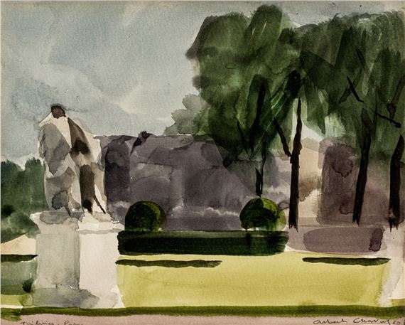 Tuileries, Paris by Albert Chavaz, 1969