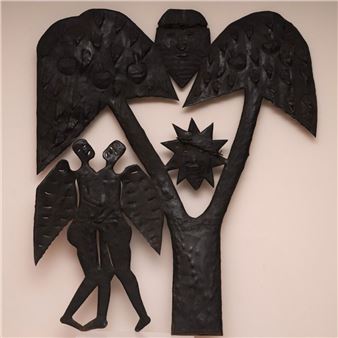 Adam and Eve under the tree of knowledge - Gabriel Beloved