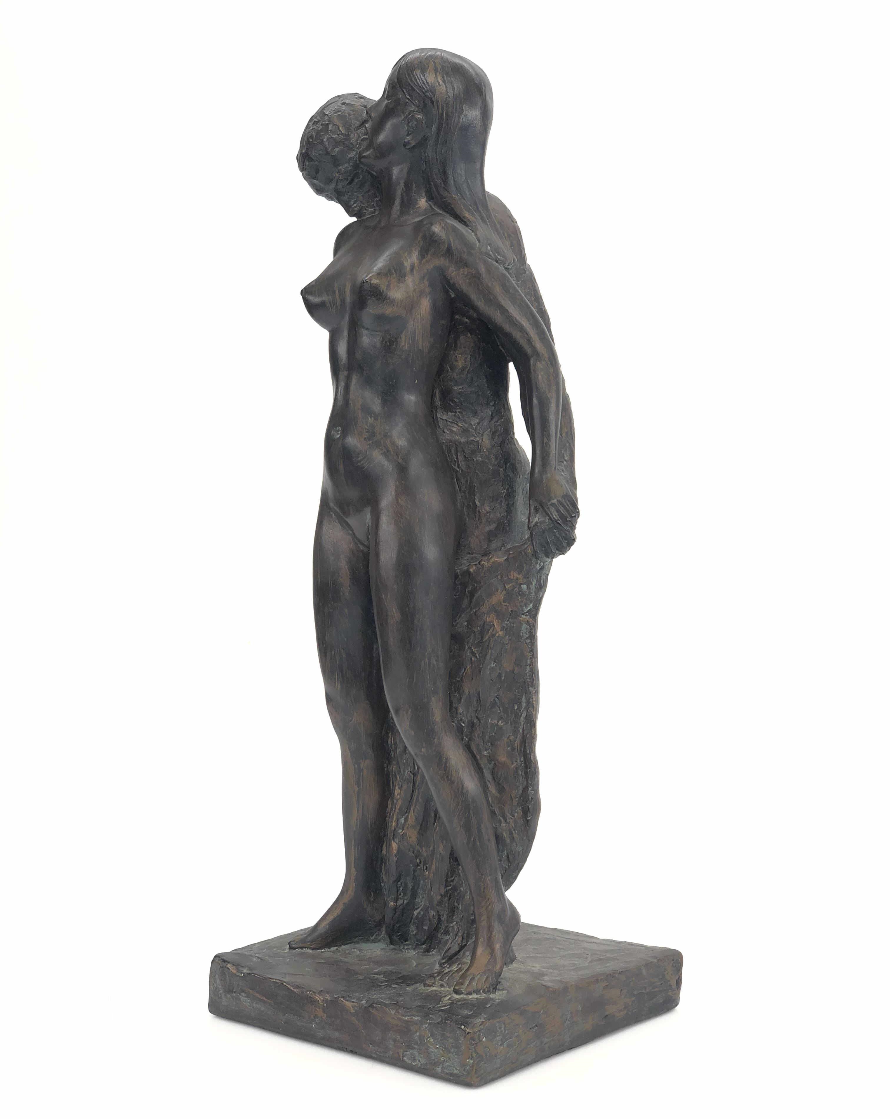 Artwork by Leonard Art, "THE LOVERS" SCULPTURE, Made of Pottery Ceramic