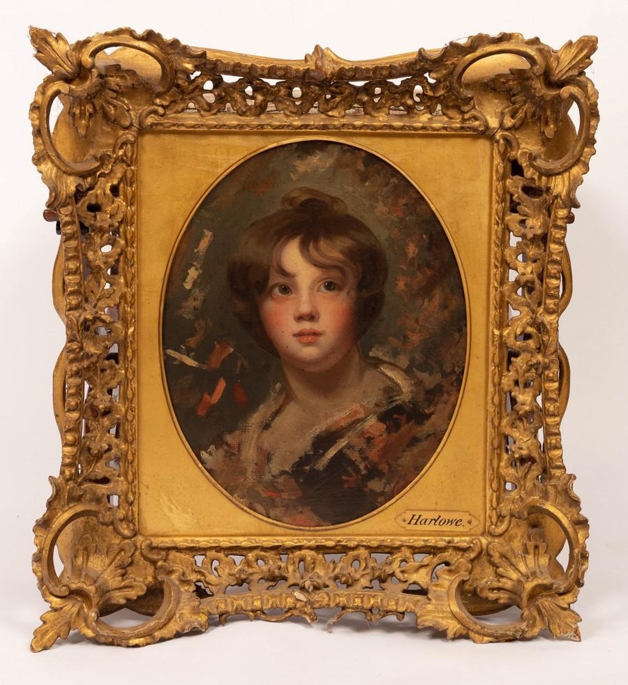 Henry Harlow Portrait Sketch of John Etherington Welch Rolls