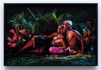 Christopher Udemezue: Under The Palm Tree Leaves - Anat Ebgi, LA (La Cienega Blvd)