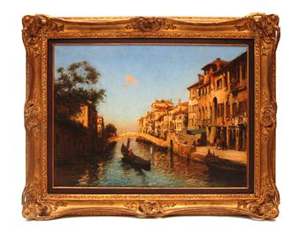 Veduta di Venezia con canale recate - A. Dupont