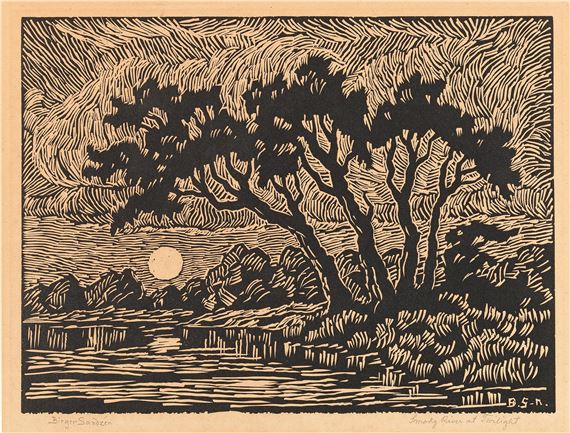 Smokey River at Twilight by Birger Sandzén