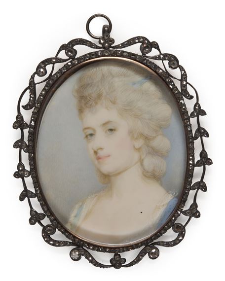 Portrait of a lady by Jeremiah Meyer, circa 1775