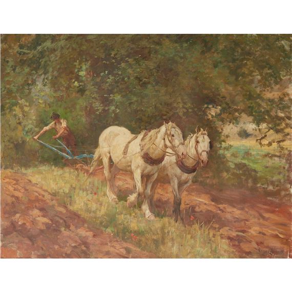 PLOUGHING by Arthur Lemon