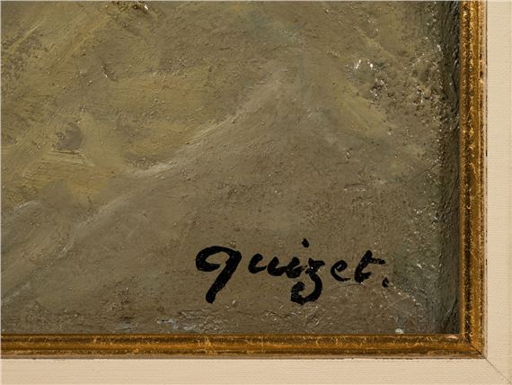 Alphonse Quizet【A la Sortie de l’Eglise】 Alphonse Quizet | L'église de Saint-Maur | MutualArt