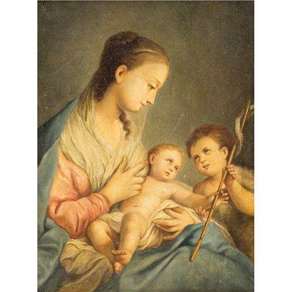 Madonna mit Christus- und Johannesknaben by Nazarene School, 19th Century
