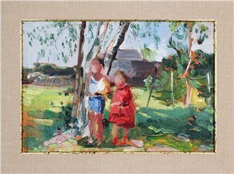 Children in the woods - Tymoshenko Lydia Yakovlevna