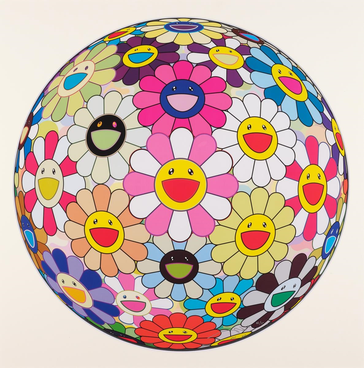 Takashi Murakami | Flower Ball Pink (2007) | MutualArt