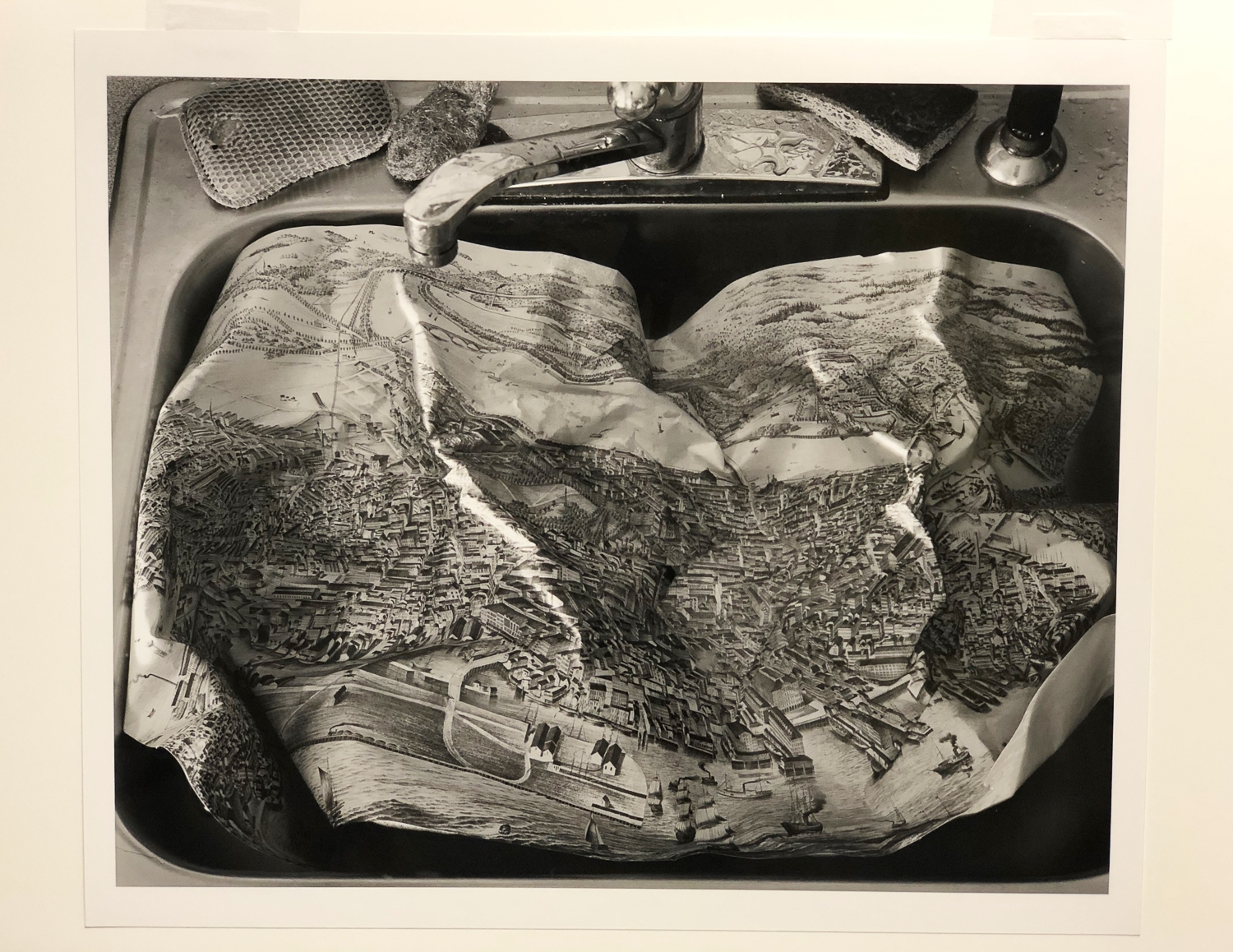 Abelardo Morell | Map in Sink (1996) | MutualArt
