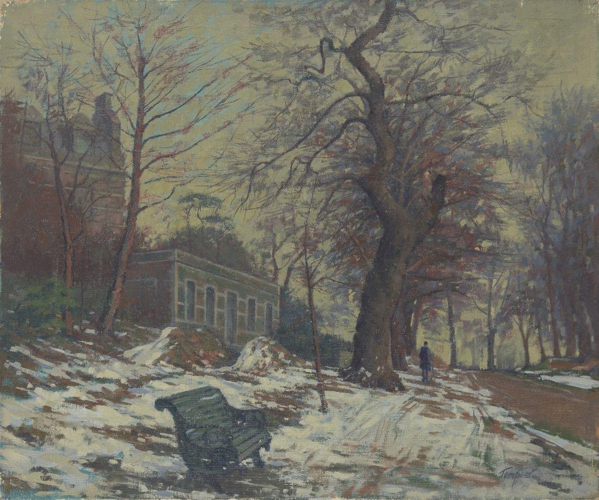 Artwork by Herbert Victor Tempest, Snowy scene, Made of oil on canvas