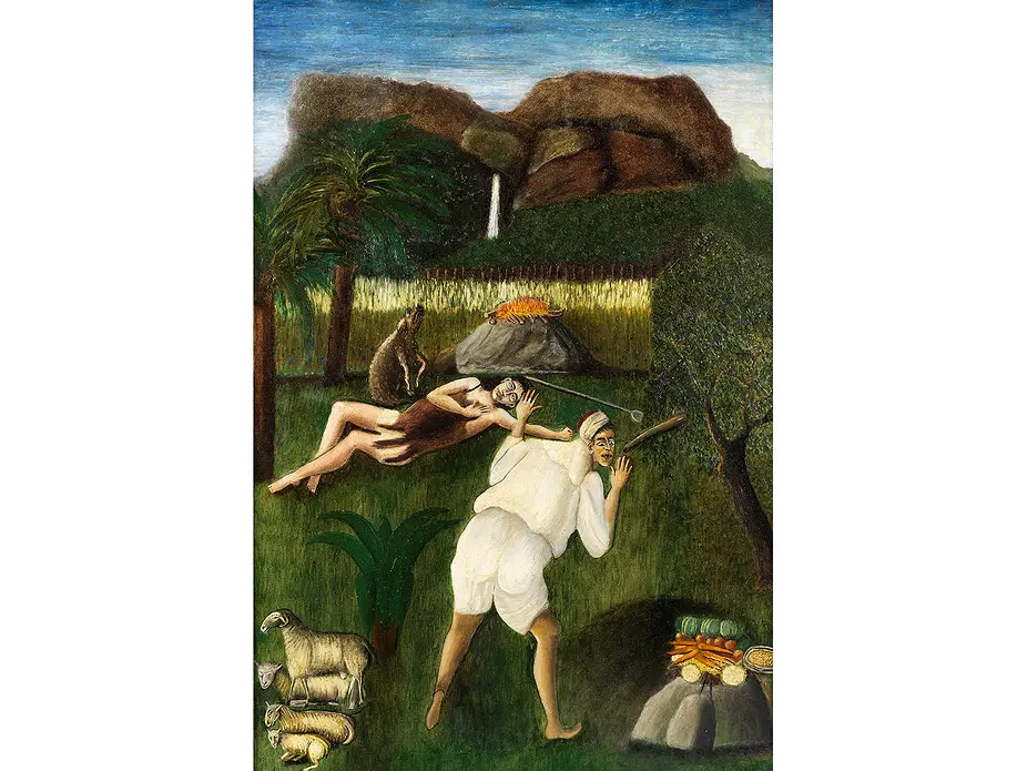 Artwork by Adalbert Trillhaase, KAIN AND ABEL, Made of Oil on canvas