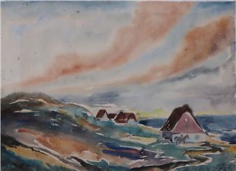 Fischerhäuser in Kampen auf Sylt - Albert Klatt