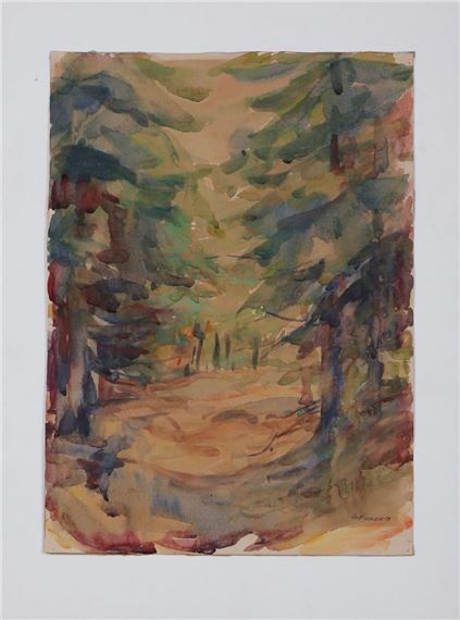 Tannengesäumte Waldlandschaft - Johannes Poppen