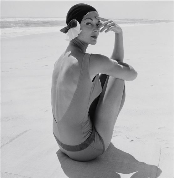 Jean Patchett, Westhampton Beach I , 1954 by William Helburn, 1954
