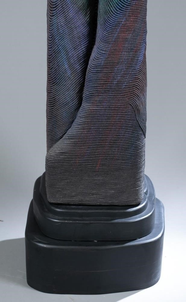 Artwork by Jane Sauer, "Dark Passage", Made of Waxed linen thread and paint