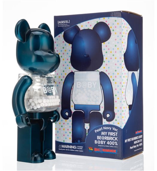 Be@rbrick | My First BE@RBRICK B@by (Pearl Navy Version) 400 