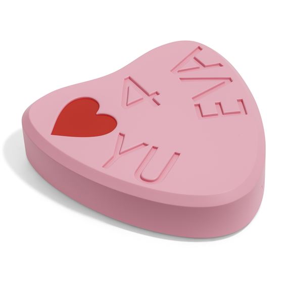 ♡YU 4 EVA (pink), from the series: Love by Damien Hirst, 2015