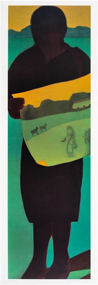 Voy desapareciendo como sombra que se alarga (Salmos/109,23) by Beatriz González, 2010