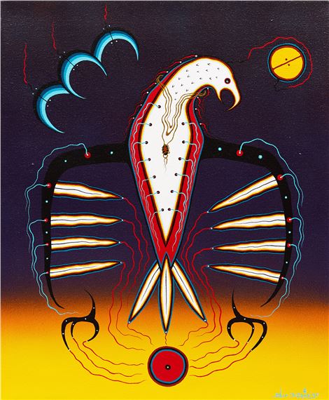 Watching Over Mother Earth by Blair Debassige