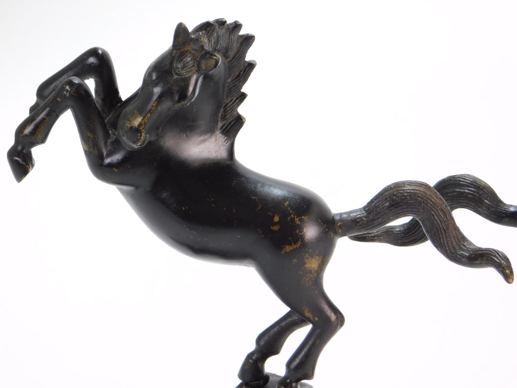 Pr Japanese Animalier Bronze Horse Sculptures