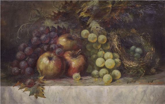still life of apples by John Frank Swingler