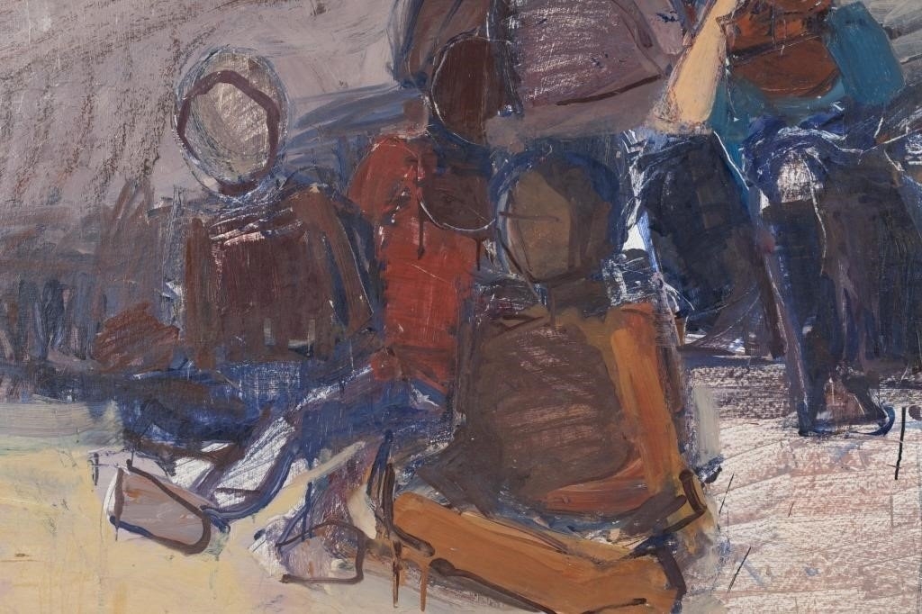 Artwork by Nancy Flanagan, Abstract Figures, Made of Oil on canvas