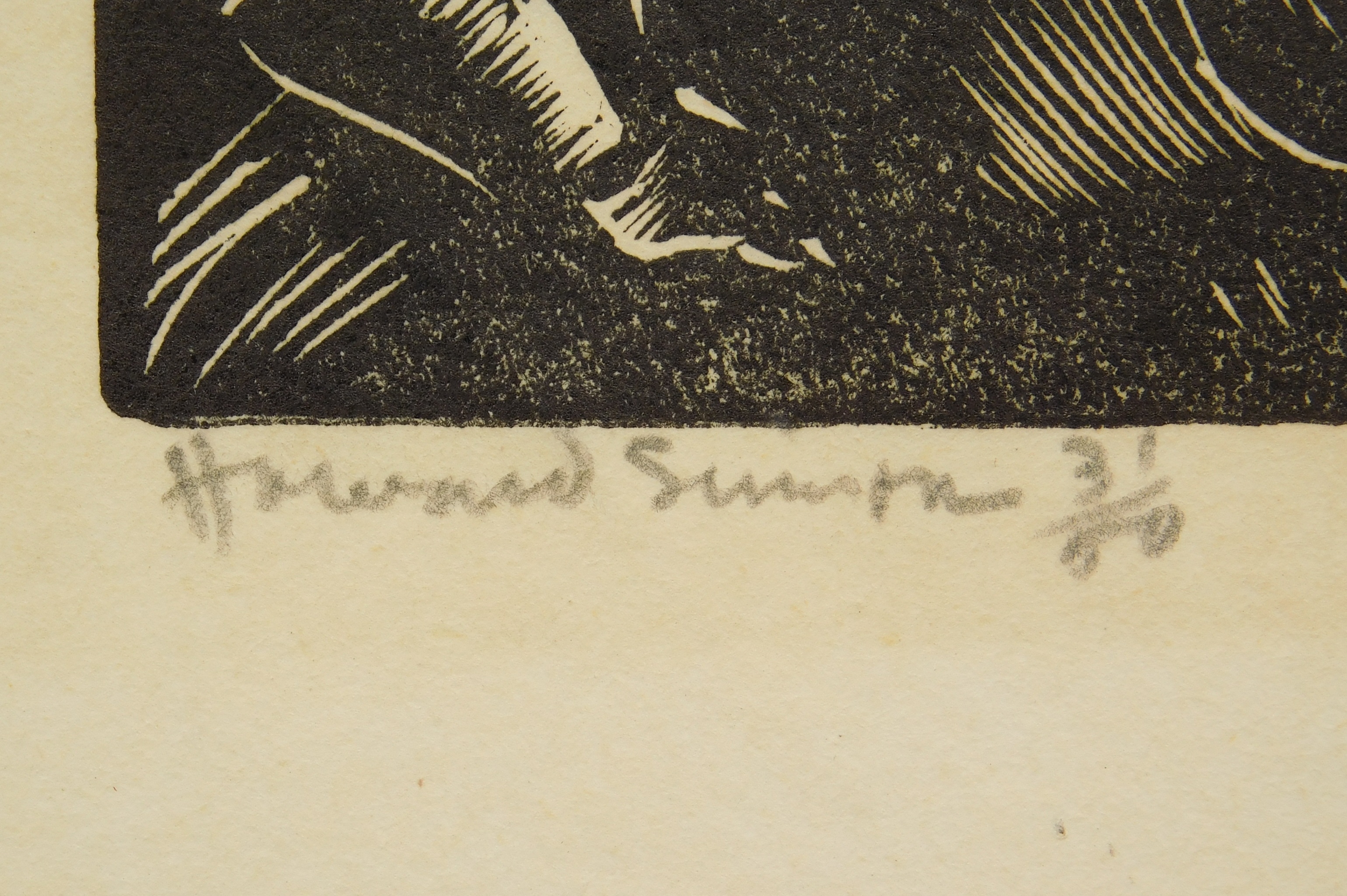 Artwork by Howard Simon, Friar John Routs an Army, Made of engraving