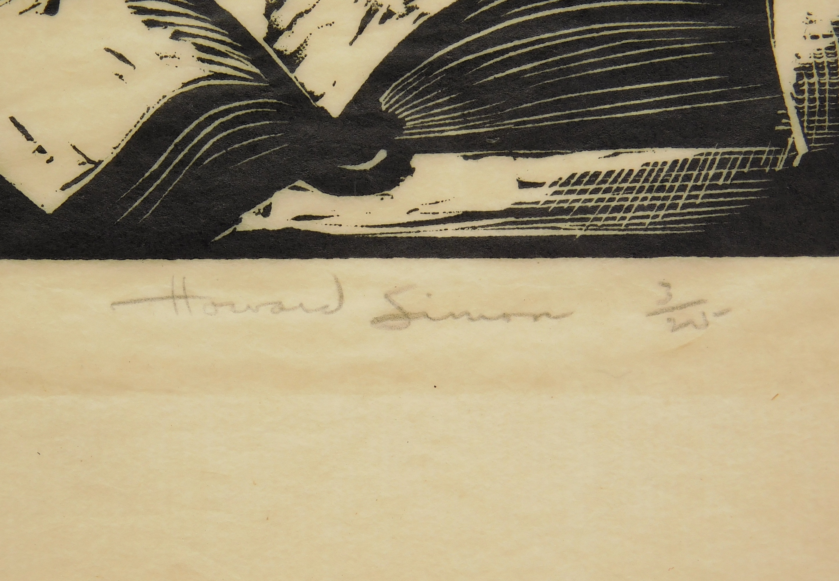 Artwork by Howard Simon, Friar John Routs an Army, Made of engraving