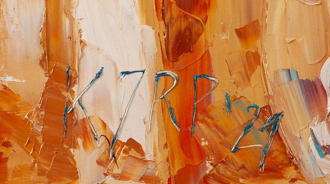 Artwork by Krystyna Róż-Pasek, Ocean of sounds, Made of oil/canvas