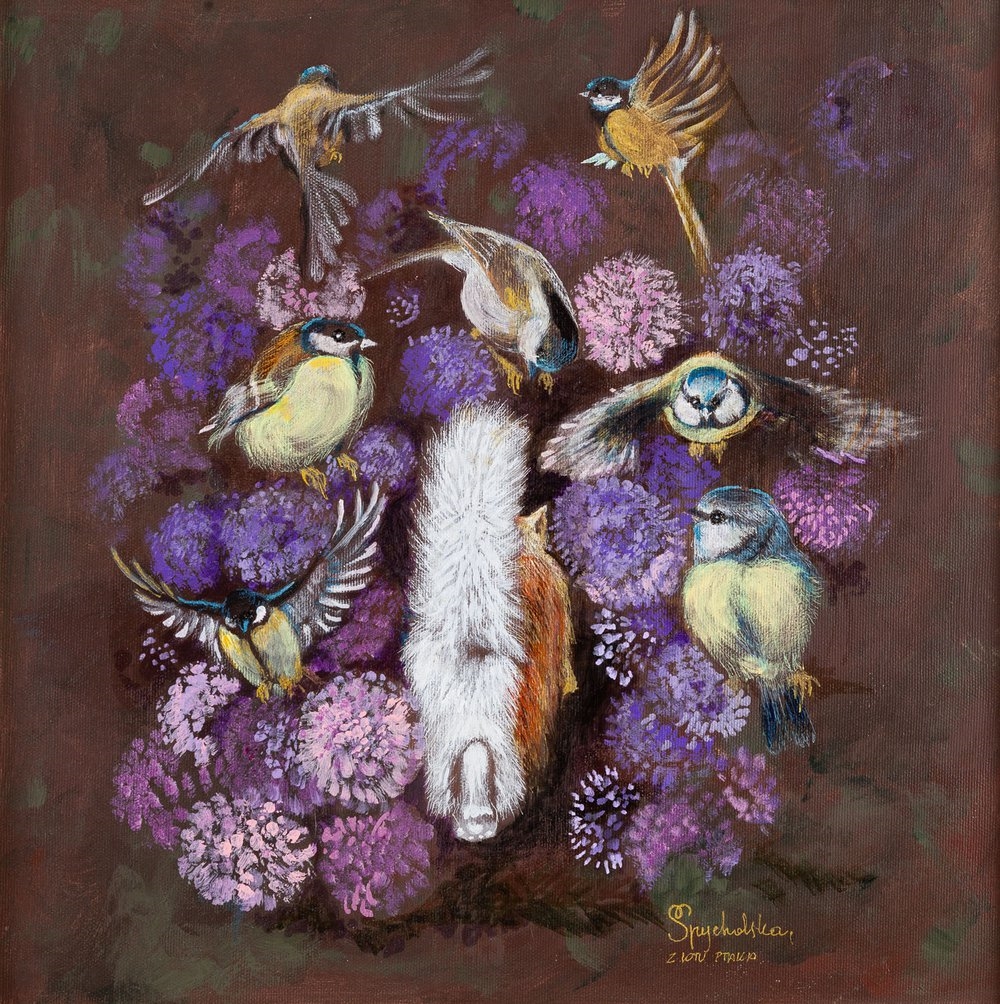 Artwork by Malgorzata Spychalska, From a bird's eye view, Made of acrylic/canvas