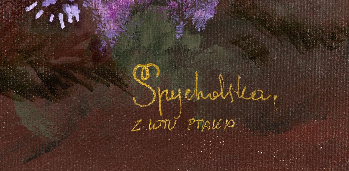 Artwork by Malgorzata Spychalska, From a bird's eye view, Made of acrylic/canvas