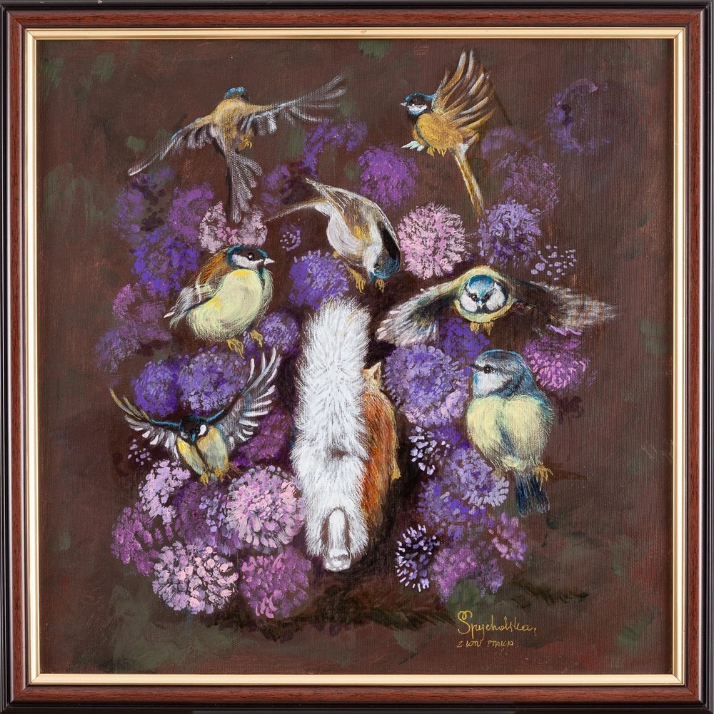 Artwork by Malgorzata Spychalska, From a bird's eye view, Made of acrylic/canvas