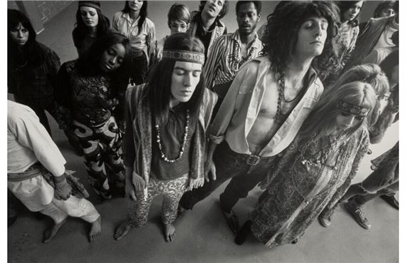 Scene from "Hair"; David Heinemann as Wolf in "Hair" (2 works)