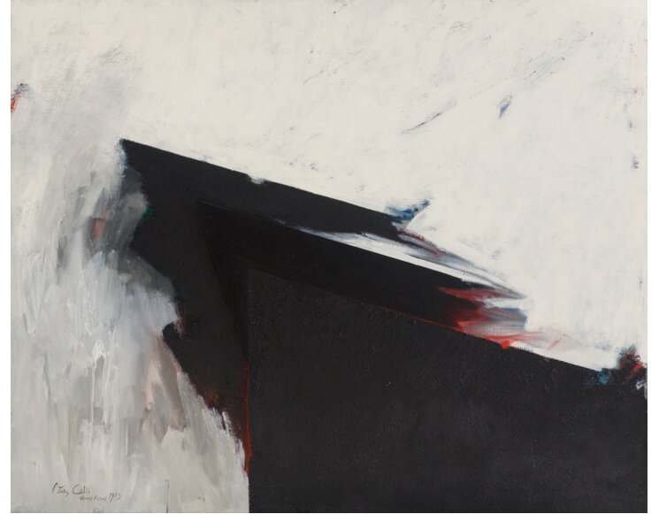 Artwork by Pérez Celis, Un tiempo remoto (Greens Forms), Made of Oil on canvas