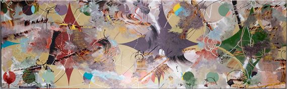 UNTITLED (ORANGE by Fiona Rae, 1995