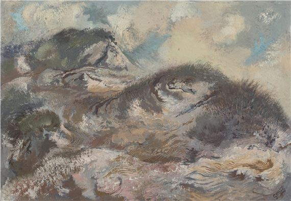 Sand and Grasses, Cape Cod Dunes by George Grosz, 1940