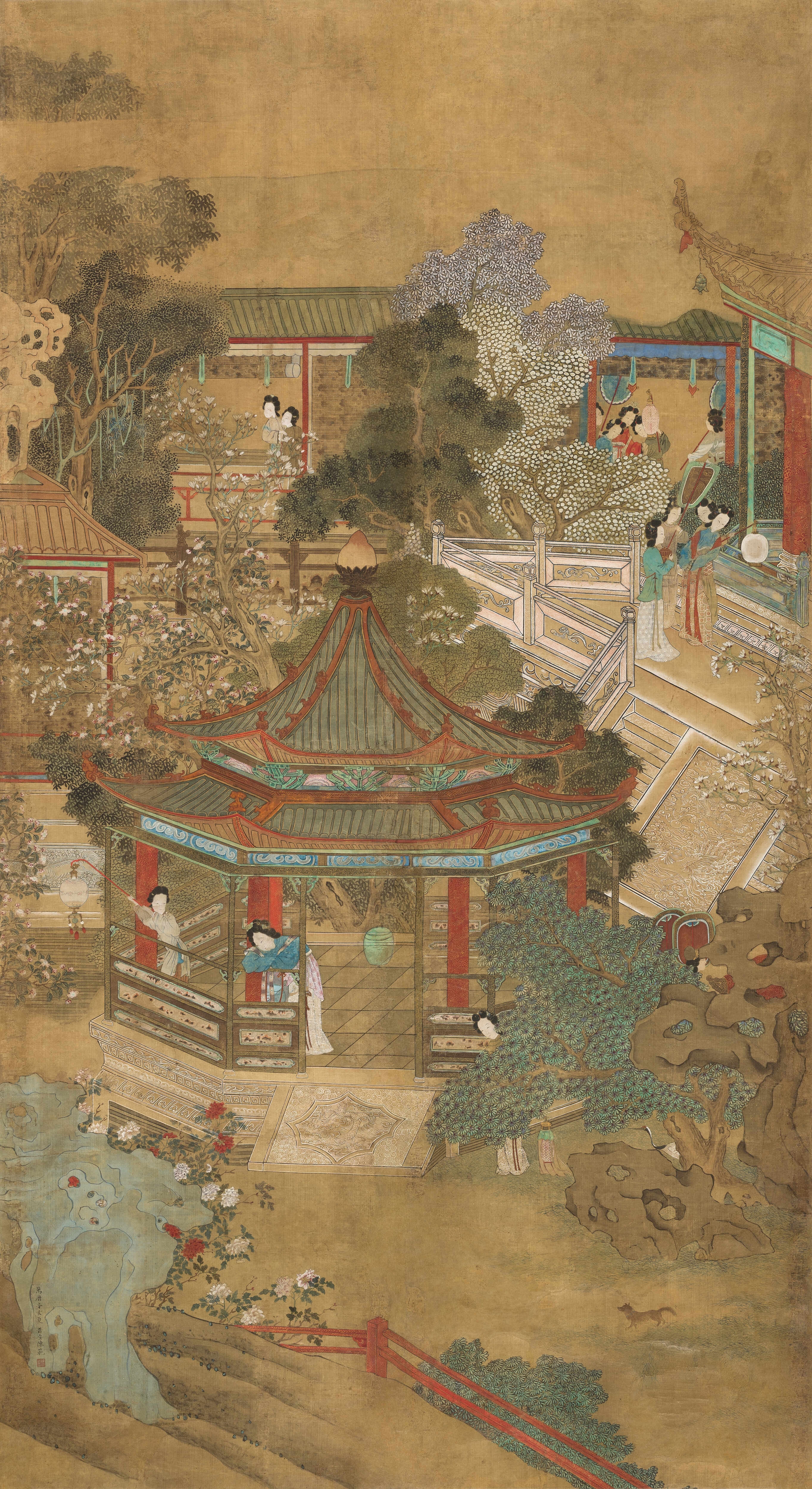 Artwork by Chen Fan, You Chuntu, Made of Silk