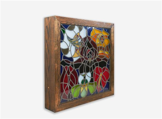 Lowell Nesbitt Stained Glass Window Flowers 19 Mutualart