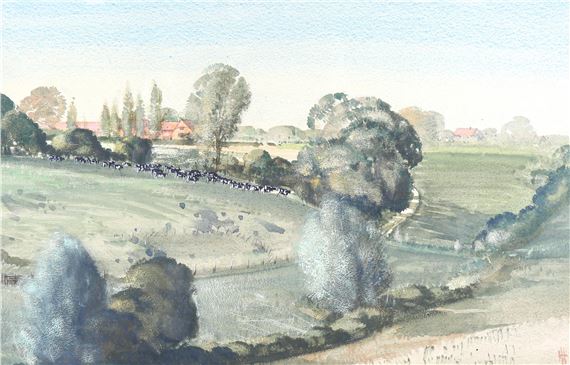 farm landscape Wittersham by Laurence Henry Forster Irving