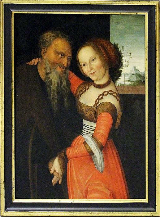 "Das ungleiche Paar" by Lucas Cranach the Elder