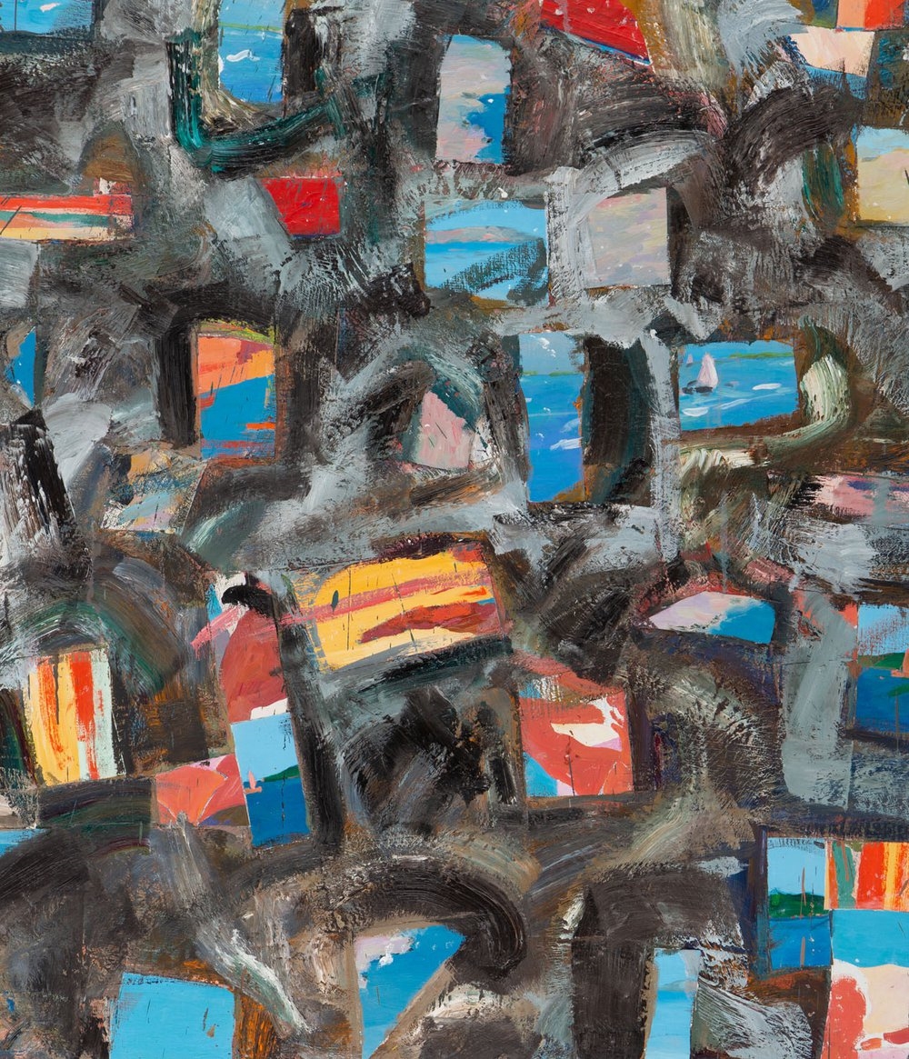 Artwork by Tomasz Ciecierski, Dejawue, Made of oil, collage/canvas