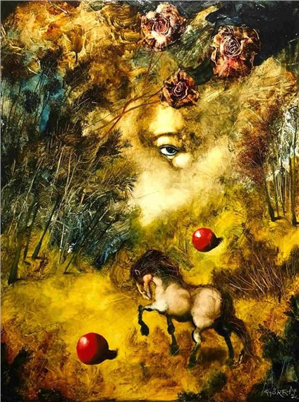 KOŃ I JEGO JEŹDZIEC WG BEETHOVENA by Andras Gyorfi, 2021