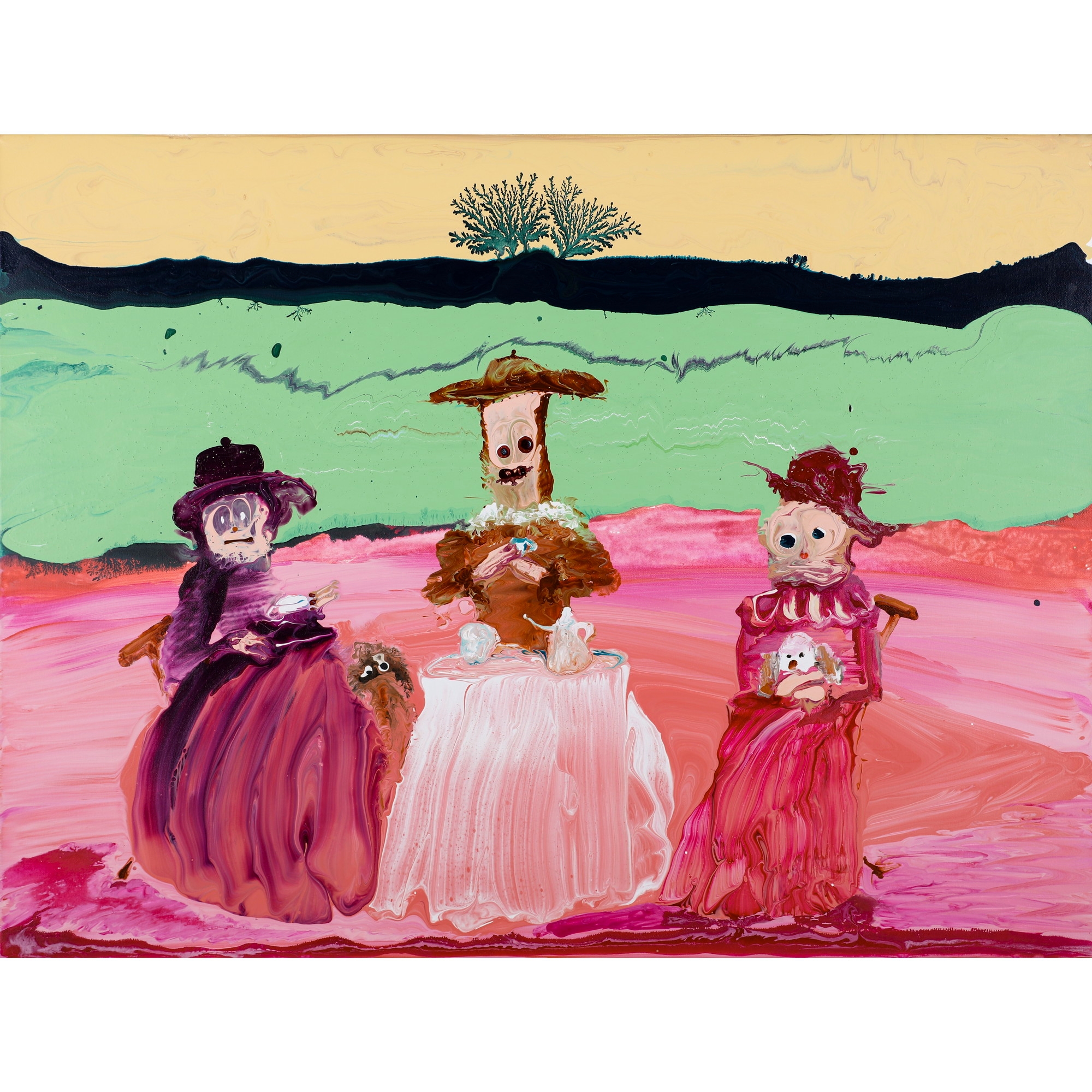 Artwork by Genieve Figgis, TEA TIME, Made of acrylic on canvas