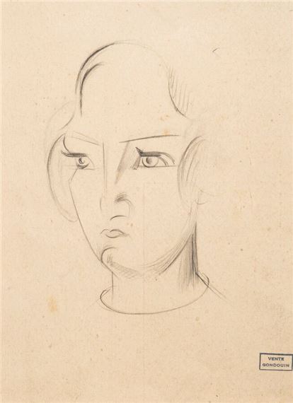 Portrait of a woman by Emmanuel Gondouin