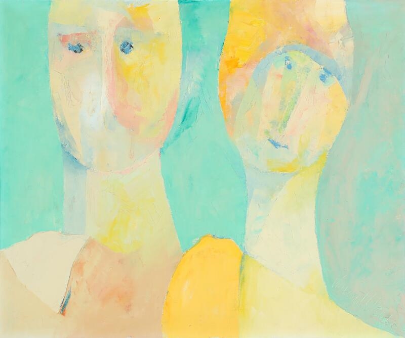 Artwork by Vincent Verde, Dobbeltportræt, Made of Oil on canvas