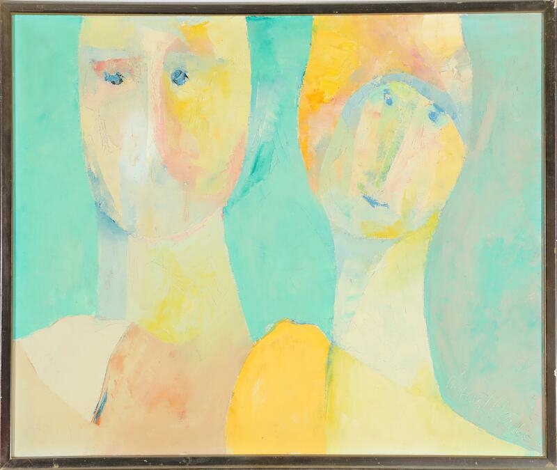 Artwork by Vincent Verde, Dobbeltportræt, Made of Oil on canvas