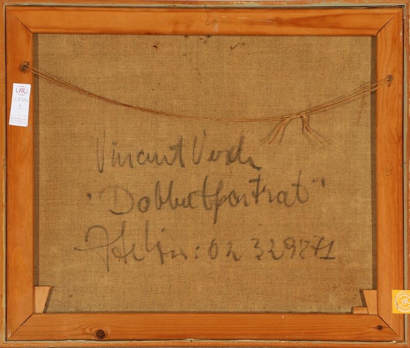 Artwork by Vincent Verde, Dobbeltportræt, Made of Oil on canvas