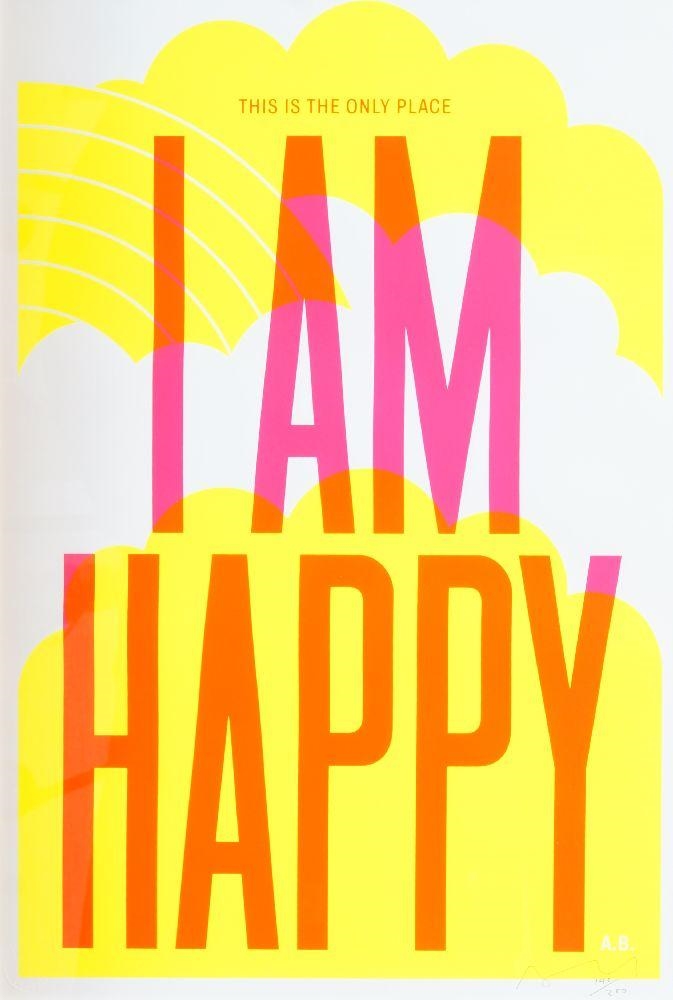 Artwork by Anthony Burrill, The Way Back 2013, Made of screenprint in colours