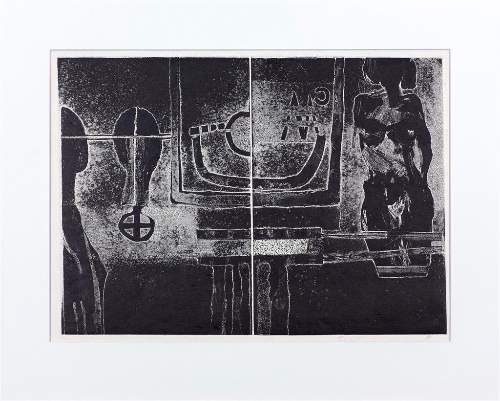 Artwork by Udo Sellbach, Untitled (Diptych), Made of etching